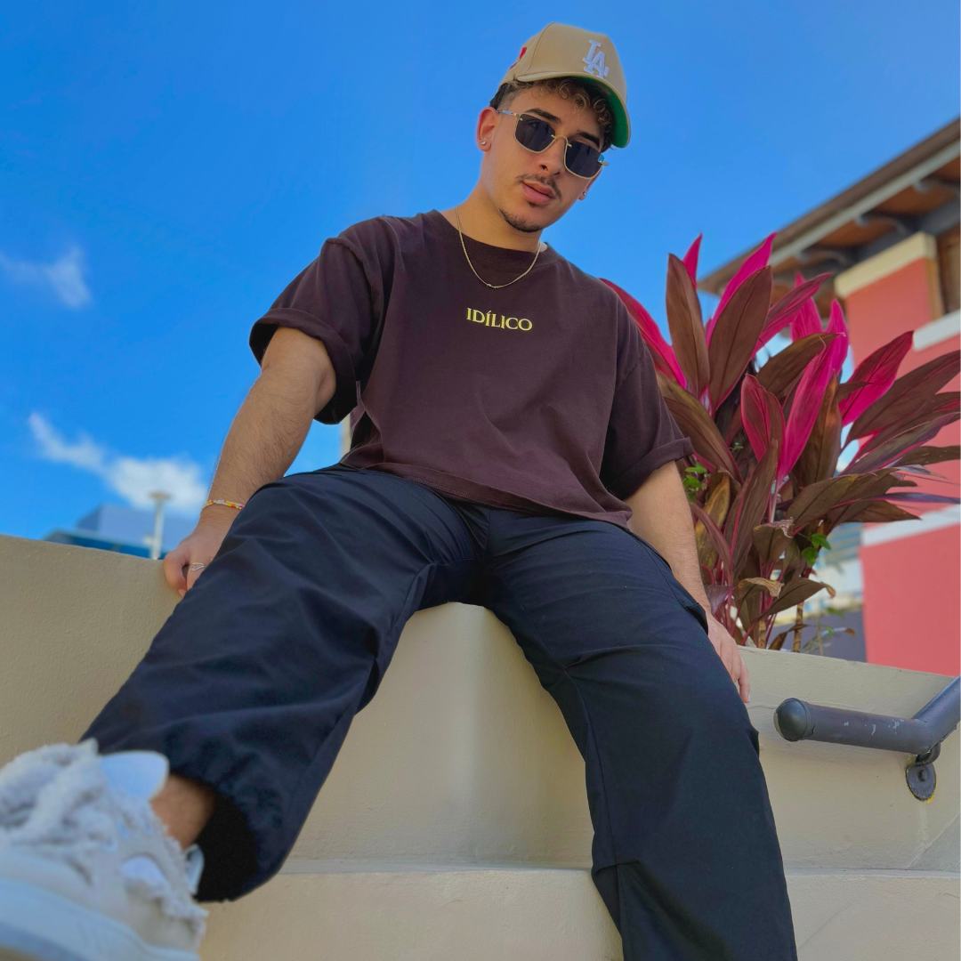 Idilico Cropped Tshirt - Brown