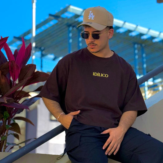 Idilico Cropped Tshirt - Brown